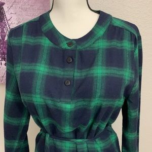 🟢Shirt Dress - Green/Midnight Blue - BRAND NEW! Size L